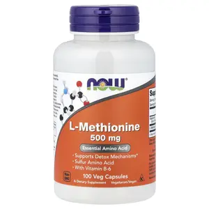 NOW Foods L-Methionine, 100 Veg Capsules