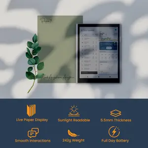 Paper7 8+256G Obsidian Night color Color 7.8" RLCD Tabletwith Android 14 add on USl 2.0 Stylus and (FREE)ProtectiveFolio