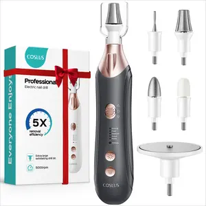 COSLUS C43 Electric Callus Remover: 5-in-1 Multifunctional,Upgraded Sapphire Grinding Wheel,Portable Foot Care Tool,Waterproof Foot Grinder,Rechargeable Foot Care Kit.Effectively Removes Dead Skin,Hard Skin,Dry Calluses,Thick Nails,Stubborn Foot Corns,Diy