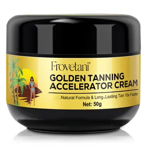 【live】Frovetani Golden Tanning Accelerator Cream, Effective in Sunbeds & Outdoor Sun
