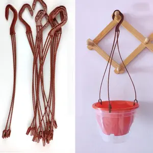 10pcs Plastic Flower Pot Hanger Flower Pot Hanging Holder Gardening Plant Stand Hook Balcony Hanging Chains Garden Decor 24/36cm