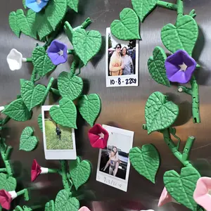Morning Glory Vine Fridge Magnet