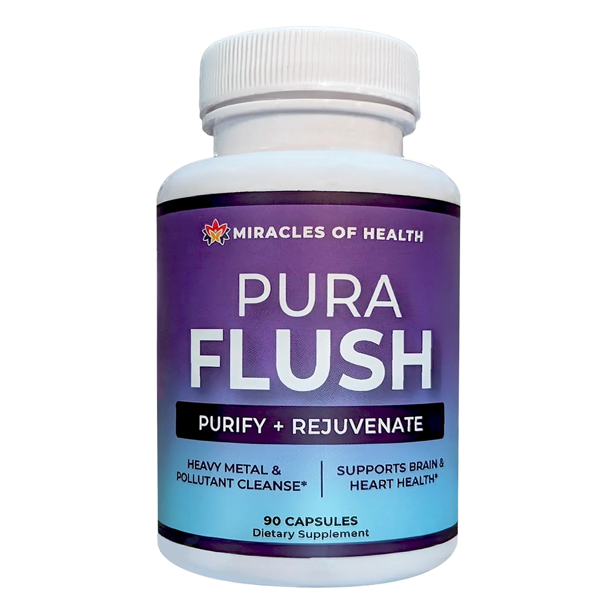 Pura Flush | Heavy Metal Detox Capsules Natural Optimum Healthcare Supplement