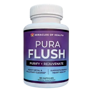 Pura Flush | Heavy Metal Detox Capsules Natural Optimum Healthcare Supplement