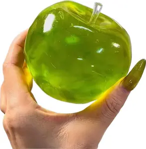 Apple Squishy Toys, Round, Soft Squeeze Stress Relief Set for Adults & Kids, Perfect for Medium GripStrength, Sensory Stress Reliever, Anxiety Calming Fidget Pack, Birthday Party Idea for Children, Decompression Squeeze