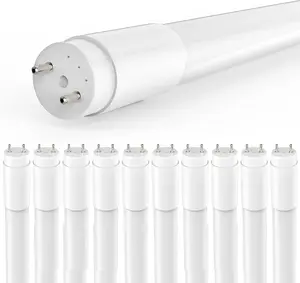 JESLED 10Pack T8 LED Bulbs 4 Foot 4FT T8 Fluorescent Replacement Type A+B 14W 4000K Neutral White Plug and Play or Ballast Bypass G13 T8 T10 T12 LED Replacement Frosted Cover Single ended double end compatible Lamp Energy Efficient Light