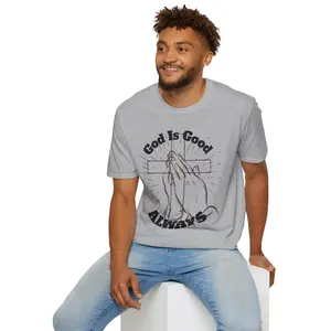 God is Good T-Shirt | English Faith Phrase, Minimal Text Tee