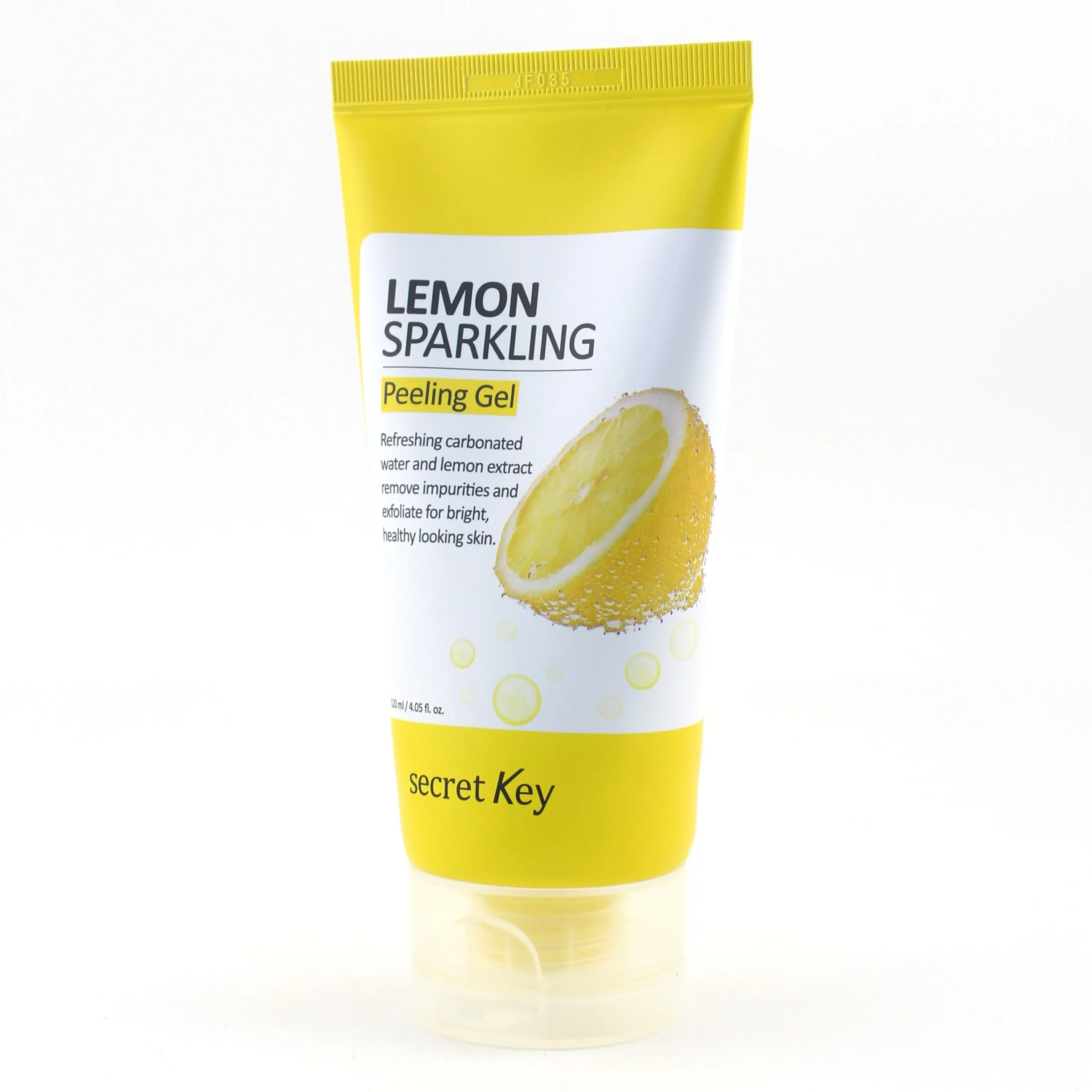 Secret Key Lemon Sparkling Exfoliating Gel 120ml - Gentle Peeling Cleanser with Lemon Extract, AHA, Green Tea for Brightening, Smoother Skin, Selfcare Glowup