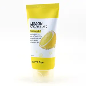 Secret Key Lemon Sparkling Peeling Gel 120ml - Gentle Exfoliation with Lemon Extract & AHA for Brighter Skin