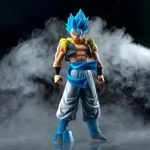 17CM Dragon Ball Super Gogeta Super Saiyan Blue Hair Standing Large Model Toy Gift Ornament Aciton Figure Collectible Doll PVC