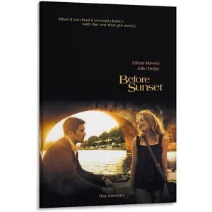 Wall Posters Before Sunset Movie Poster Decorative Painting Canvas Wall Art Living Room Posters Bedroom Painting (20x30inch(50x75cm), Unframed)
