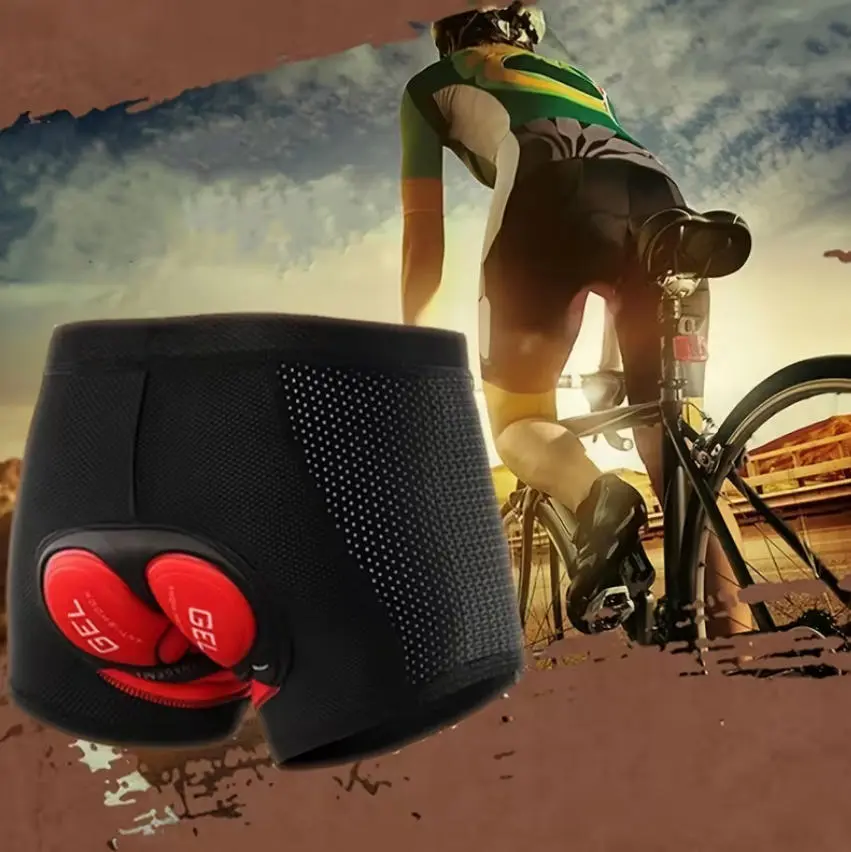 Cycling Shorts Breathable Mesh Cycling Underwear Gel Pad Shockproof MTB Bike Shorts Anti-Slip Men Bicycle Underwear