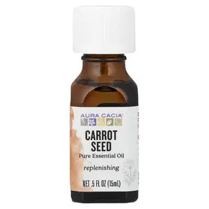 Aura Cacia Pure Essential Oil, Carrot Seed, 0.5 fl oz (15 ml)