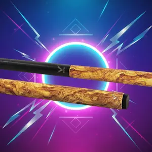 EVO Ignis Jump Cue – Solar Drift | Fast, Precise Jumps with Glass Fiber Shaft & Brown Bakelite Tip | Ultra-Stiff Mini 3/8-8 Joint, Wrapless Grip, 11–12oz, Two-Piece Design