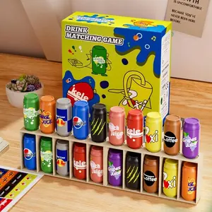 Baby Memory Match Game, 10 Bottle Drink Pairing Toy, Color Recognition & Cognitive Development, Interactive Parent-Child Fun Activity, Multi Activity Playset