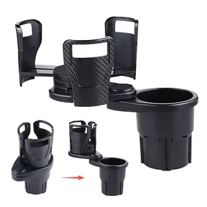 Multi-Function 2-in-1 Car Cup Holder with Rotation and Extension, Universal Vehicle Drink Mount