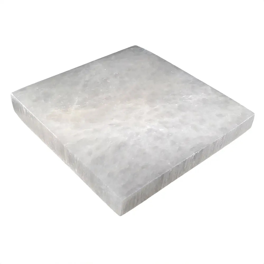 Selenite Square Charging Plate - 4 Inch