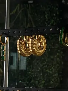 Bold Luxe: Large Gold Statement Earrings