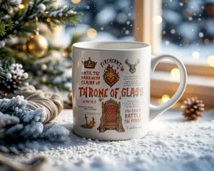 Throne Of Glass Mug, Aelin Galathynius The Thirteen Inspired, Sjm Merch Fantasy Reader Mug