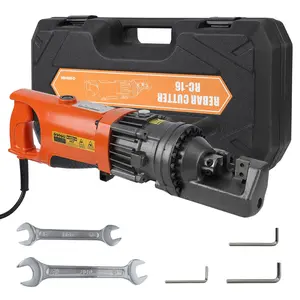 Heavy Duty Electric Hydraulic Steel Rod Cutter – 900W/1350W/1700W, 110V Portable Steel Cutting Tools with Blades, Cuts 5/8"–1" (#5–#8, 4-25mm) in 3.5–5s, Ideal for Construction