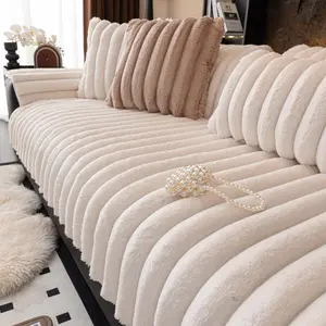 Solid Color Sofa Cover, 1 Count Non-slip Soft Comfortable Sofa Cushion Cover for Home Living Room Office Sofa Couch Covers