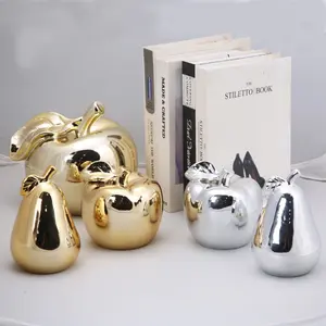 2pcs European Simple Ceramic Creative Desktop Decorations, Living Room Study Restaurant Coffee Shop Luxury Home Ornaments