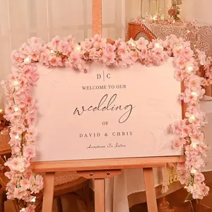 Creative Realistic Cherry Blossom Light, Indoor Outdoor Decor Atmosphere Lamp, Glowing Sakura Branches, Garden Balcony Romantic Scene, Outdoor Garden Lighting