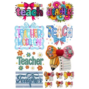Teacher Mini premade DTF gang sheet- 13 prints, Top Womenswear Summer Streetwear Tshirt