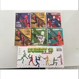 Flexible Joints Action Figure Toy, Articulating Figures, 6 Boxes/set Creative Assembly Models Toy, Puppet Toys for Home Decor, Birthday Gifts