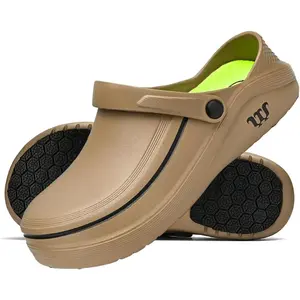 Unisex Non Slip Waterproof Work Clogs For Garden Chef, Nurse, Kitchen Food Service