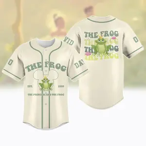 Custom Princess And The Frog Baseball Jersey, The Frog Shirt,   Girl Trip Jersey, Princess Tiana Shirt,   Princess Jersey
