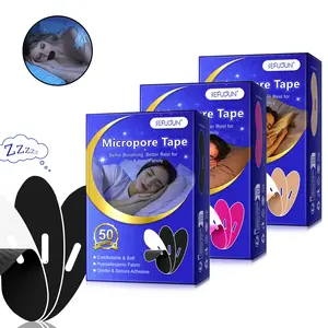 Mouth Tape for Sleeping, 50pcs/box Mouth Strips for Reducing Snoring, Sleep Mouth Tapes, Suitable for Snoring, Lip Protrusion and Other People, Mouth Sleep Tape, Sleep Breathing Patch, Snore Mouth Tape