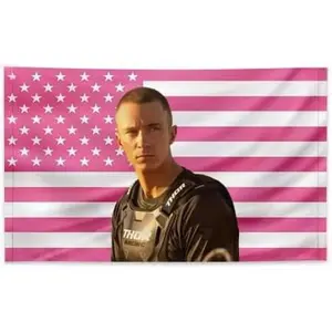 Drew Flag Starkey Rafe Pink America Cameron Flag Tapestry for College Dorm Decor, Outdoor Party, Gift, Patio Yard, Room Decor Flag (PINK001)