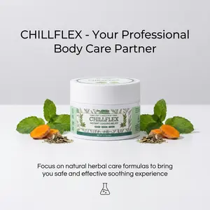 CHILLFLEX Instant Cooling Relief Cream, Herbal Joint & Muscle Pain Relief Cream for Soreness, Stiffness & Inflammation pain relief cream for athletes pain relief cream for athletes
