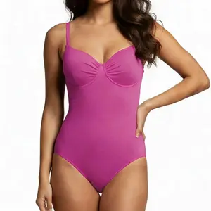 CHICK-ACTIVE V Neck Bodysuit for Women, Seamless Stretch One Piece, Smooth Fit Everyday Wear for Office, Casual, Party & Layering