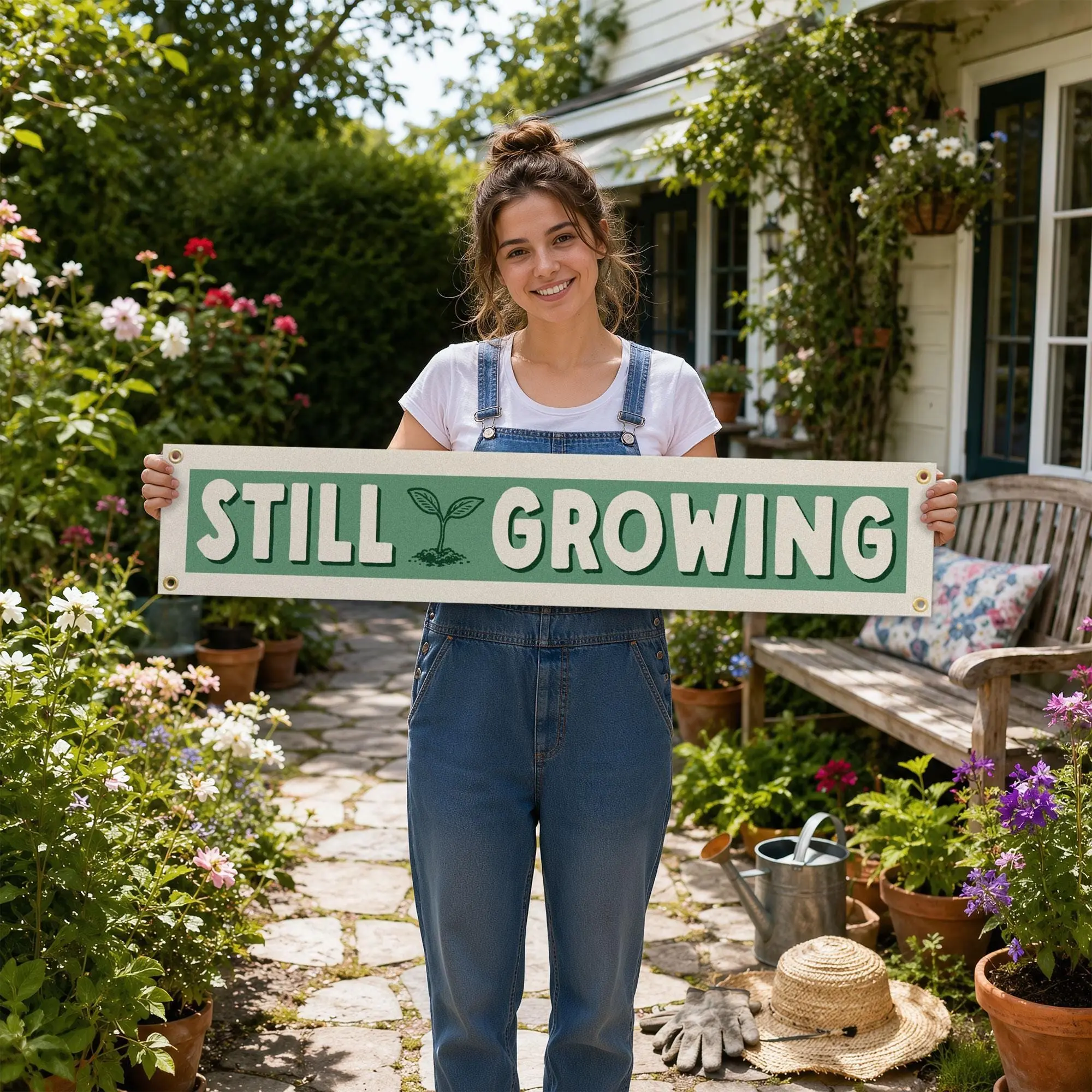 Still Growing Felt Banner