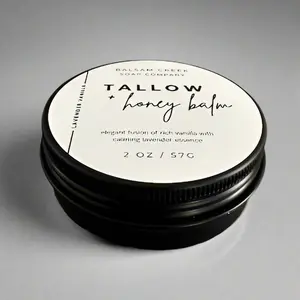 Organic Grass-Fed Beef Tallow & Honey Balm, by Balsam Creek, Soothing Face, Skin, and Lip Moisturizers Body Care Moisturizing