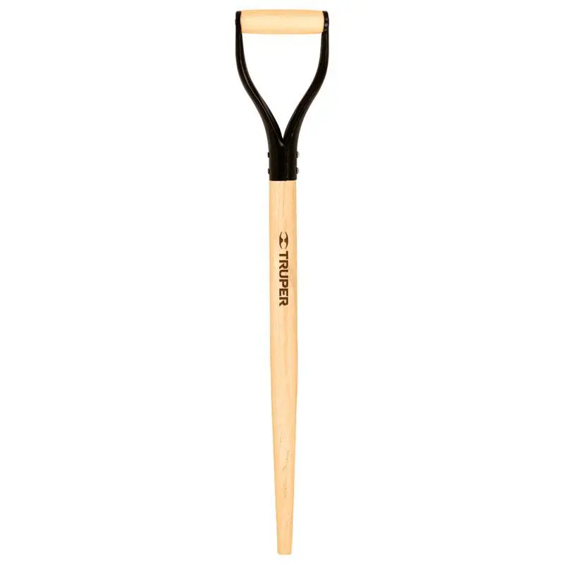 212 MAIN 30 in. D-Grip Replacement Handle - Natural, Hollow Back, Durable Garden Tools Accessory for Spades & Shovels, Landscaping Tool Use