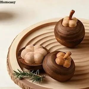 Homeasy Passive Essential Oil Diffuser Wood Petal-Like, Small Portable Aromatherapy Diffuser Layered, Mini No-Electric Natural Boho Walnut Accent for Car, Desk, Rooms, Home, Office (Petal-Like)