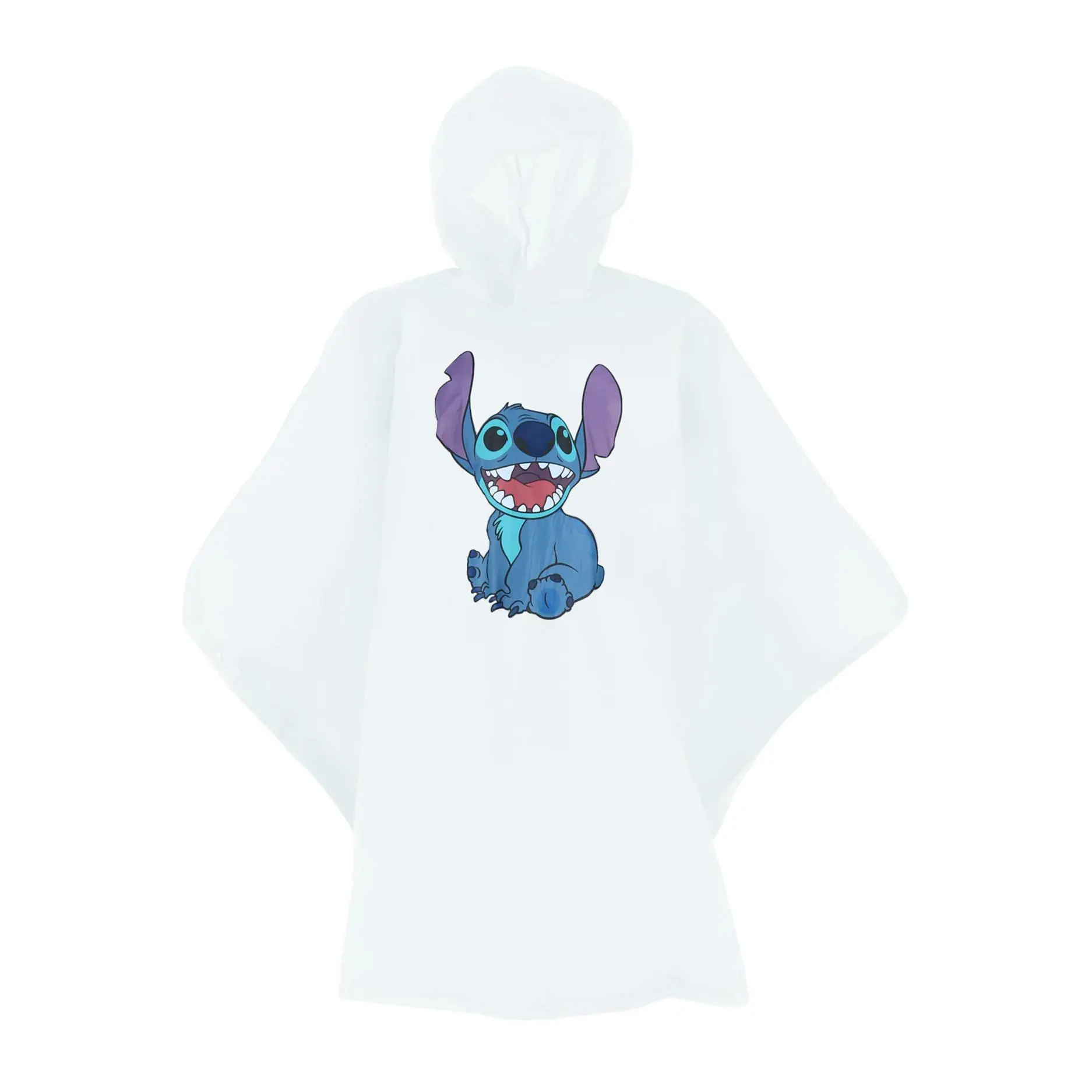 Jerry Leigh Child's Hooded Stitch Graphic Rain Coat - 1 Size Rain Poncho for Kids