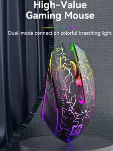 Wireless RGB Optical Gaming Mouse – Dual Mode LED Backlit OEM Mouse for Laptop & Tablet
