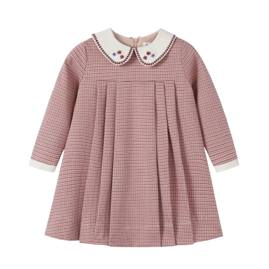 Nou Nelle - Houndstooth Dress | Pink