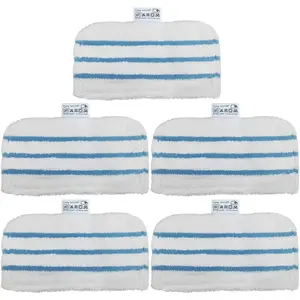 Ugardo 5 Pack Washable Pads Replacement for Black+Decker Steam Mop 1600 Series HSMC1300FX HSMC1321 H