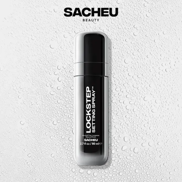 sacheu Lockstep Setting Spray - Niacinamide Infused Long-Wear Setting Spray - Alcohol-Free, Fragrance-Free, Non-Aerosol - Hydrating Fixing Spray 16 Hr Wear