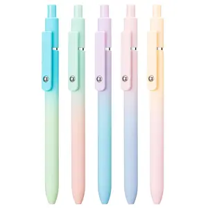 5 Packs Gel Pens Black Ink Medium Point 0.7mm Smooth Writing High-End Series Cute Ballpoint for Journaling Note Taking Office School Supplies Gifts for Women and Men