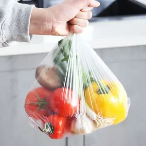 400 Transparent Disposable Food Storage Bags, Leak-Proof Preservation Refrigerator Safe, for Fruits Vegetables Meat, Outdoor Cooking, Kitchen Use, Produce Storage Containers