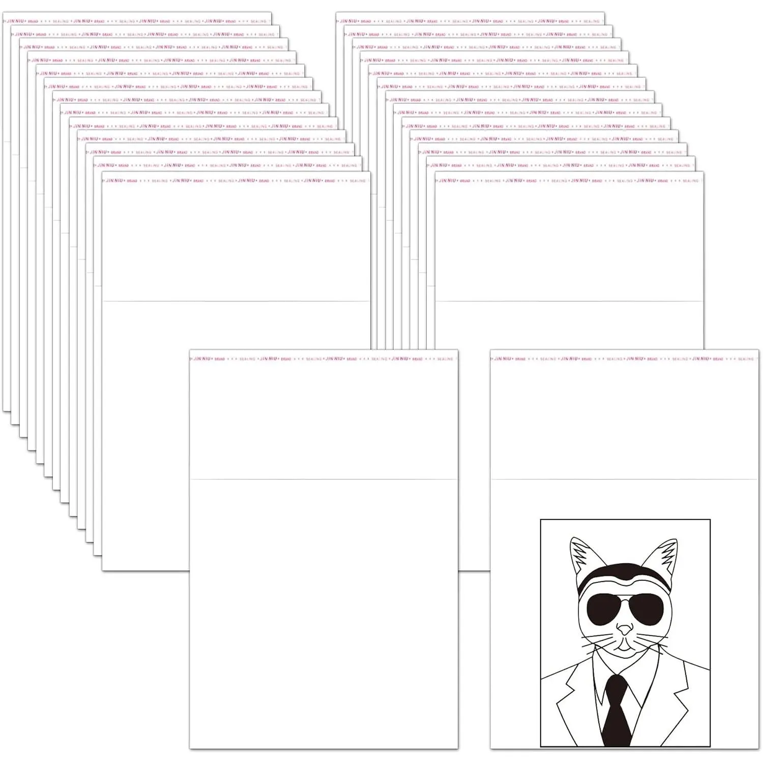 Self Stick Cellophane Bags 1.5" x 1.5" Small Clear Adhesive Cello Baggies 300 count Mini OPP Poly Bags 2mil for Photo Beads Seeds Buttons  Pills Ring Vitamins  Earrings
