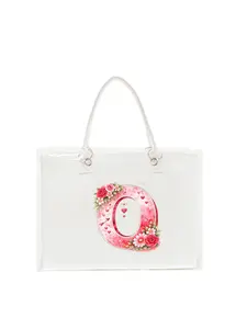 Valentine's Day Gifts for Women with Detachable PVC Tote Bag Initial Tote Bag, Personalized Birthday Gifts for Women, Teacher, Friends, Mom, Wedding, Monogrammed Beach Bag