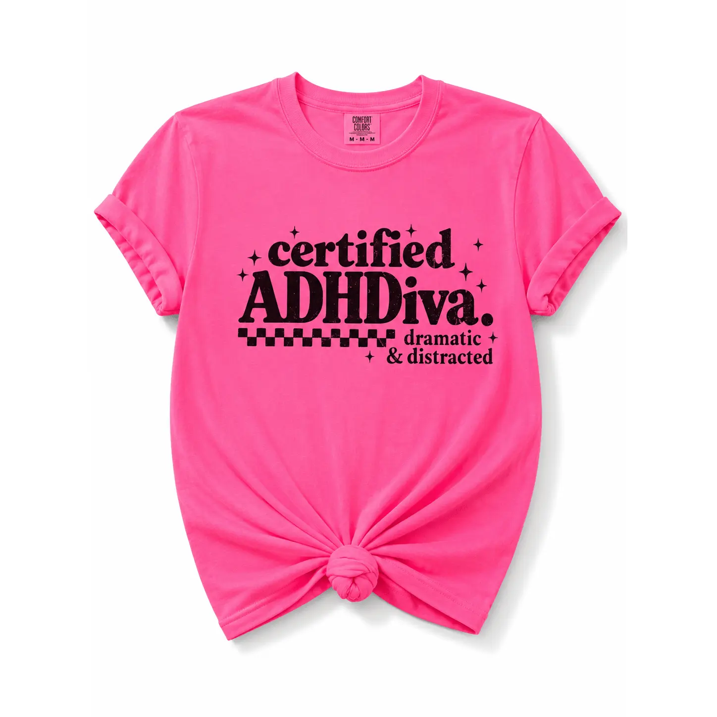 Plus/Reg Short Sleeve Certified ADHDiva Graphic Tee