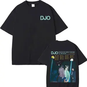 DJO Back On You World Tour 2025 Tee, Indie music graphic T-shirt, vintage streetwear style. Unisex cotton shirt for men & women. X
